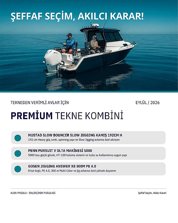 Eylül 2026 Premium Tekne Kombini