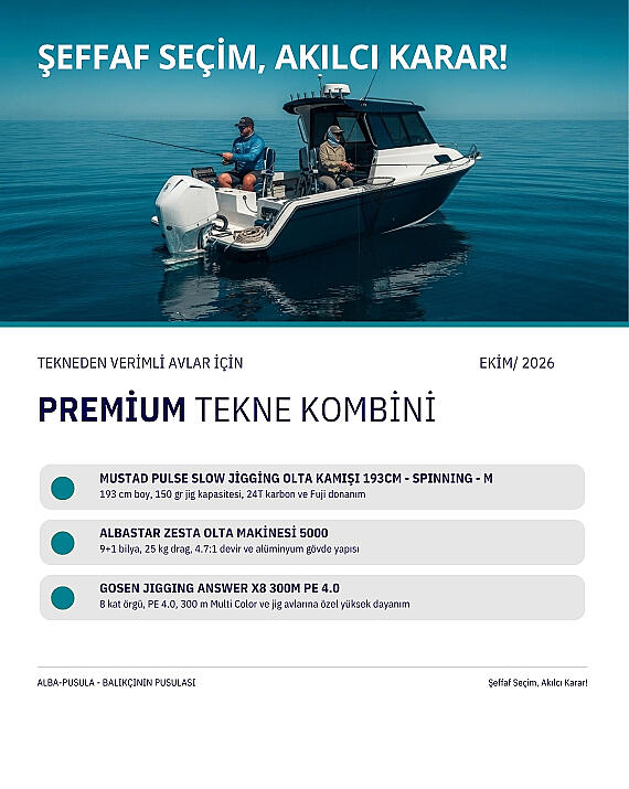 Ekim 2026 Premium Tekne Kombini