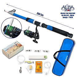 Albastar Tam Takım Hobi Kıyı Olta Seti - 360cm Kamışla - TTS020 - Albastar