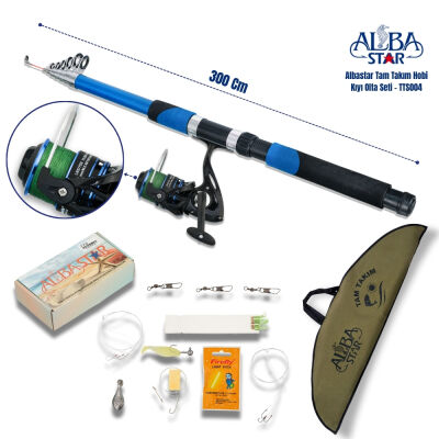 Albastar Tam Takım Hobi Kıyı Olta Seti - 300cm Kamışla - TTS004 - 1