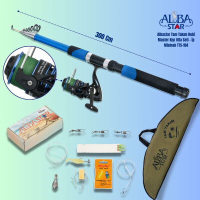 Albastar Tam Takım Hobi Master Kıyı Olta Seti – İp Misinalı – 300 cm - TTS104 - 1