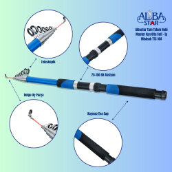 Albastar Tam Takım Hobi Master Kıyı Olta Seti – İp Misinalı – 300 cm - TTS104 - 3