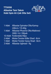 Albastar Tam Takım Hobi Spin Atçek Olta Seti TTS008 - Thumbnail