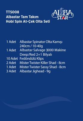 Albastar Tam Takım Hobi Spin Atçek Olta Seti TTS008 - 2