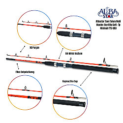 Albastar Tam Takım Profesyonel Tekne Olta Seti TTS003 - 3