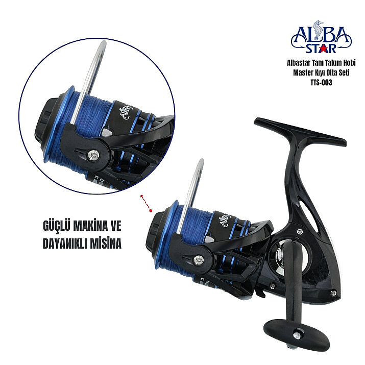Albastar Tam Takım Profesyonel Tekne Olta Seti TTS003 - 2