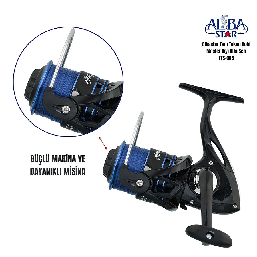 Albastar Tam Takım Profesyonel Tekne Olta Seti TTS003 - 2