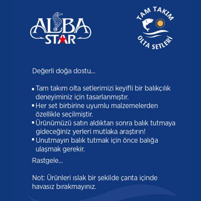 Albastar Tam Takım Usta Kıyı Olta Seti TTS012