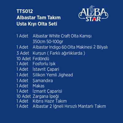 Albastar Tam Takım Usta Kıyı Olta Seti TTS012