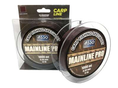 Asso Mainline Pro Special Carp Fishing Line 1000mt Dark Brown - 1