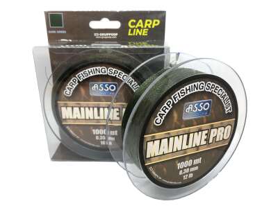 Asso Mainline Pro Special Carp Fishing Line 1000mt Dark Green - 1
