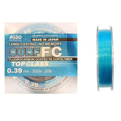 Asso Surf FC COATED Copolymer 300mt Long Casting No Memory Blue - 1