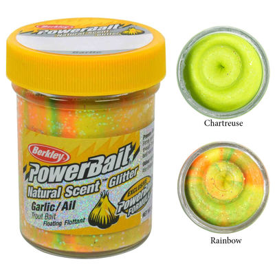 Berkley Powerbait Natural Glitter Trout Bait Garlic Sahte Yemi - 13