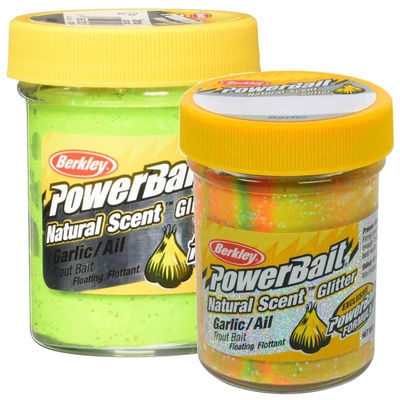 Berkley Powerbait Natural Glitter Trout Bait Garlic Sahte Yemi