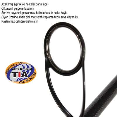 Captain 1368 Rubby 2 Parça Spin Kamış 5-20gr Atar - 2