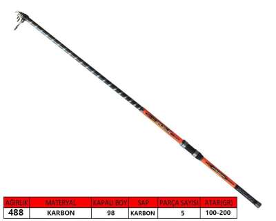 Captain 1696 Method 420cm Tele Surf Kamış 100-200gr Atar - 1