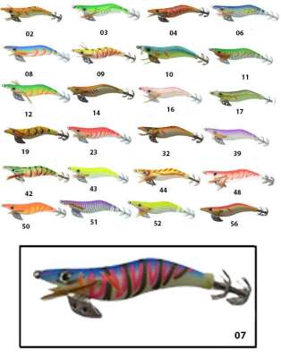 Captain 3017 Kalamar Zokası 10cm Wanted UV Squid Size 25 - 19