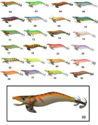 Captain 3017 Kalamar Zokası 10cm Wanted UV Squid Size 25 - 25