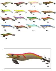 Captain 3017 Kalamar Zokası 10cm Wanted UV Squid Size 25 - 11