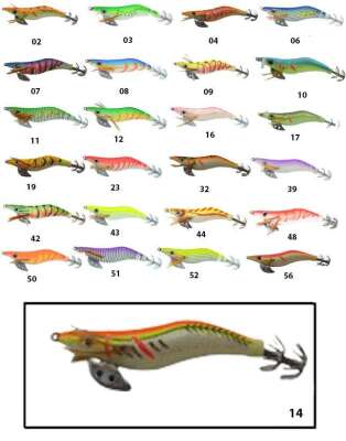 Captain 3017 Kalamar Zokası 10cm Wanted UV Squid Size 25 - 38