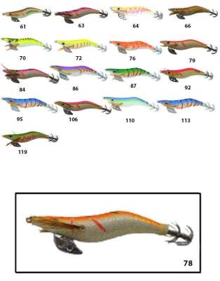 Captain 3017 Kalamar Zokası 10cm Wanted UV Squid Size 25 - 32