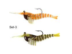 Captain 3048 Magic Shrimp 2li SET 3D Silikon Karides 50mm 37gr Suni Yem - 4