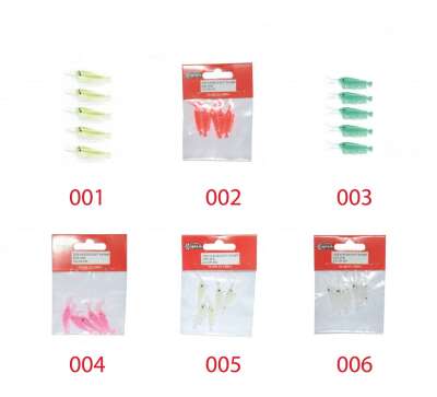 Captain 3050 Silikon Karides 4cm Suni Yem 5li Paket - 7