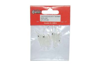 Captain 3050 Silikon Karides 4cm Suni Yem 5li Paket - 6