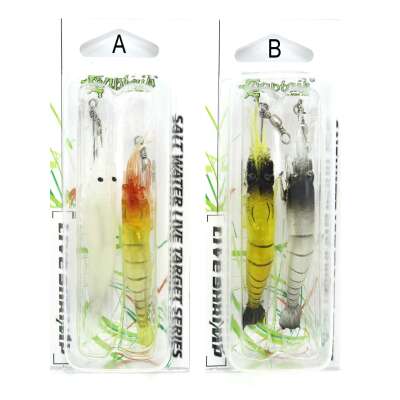 Captain 3063 Silikon Karides Takım 10cm Suni Yem 2li Set - 2