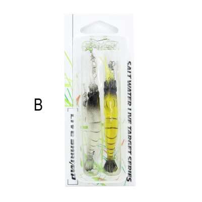 Captain 3063 Silikon Karides Takım 10cm Suni Yem 2li Set - 3