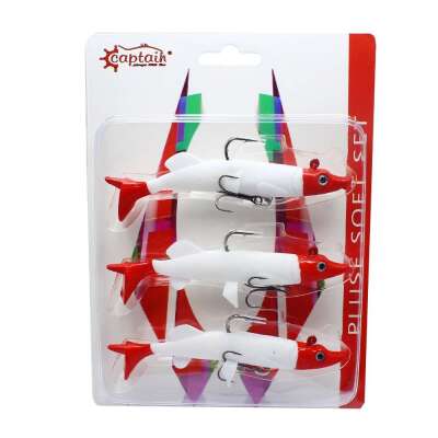 Captain 3067 Pluse Soft 12cm Turna Silikonu 3lü Set Suni Yem - 5