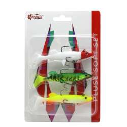 Captain 3068 Pluse Soft Turna Silikonu 3lü Mix Set Suni Yem - Captain