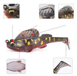 Captain 3069 Jumping Soft 75cm 14gr Levrek Silikonu Suni Yem - 5