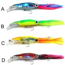 Captain 3450 Octopus Fringed 20cm Floating 36gr Kalamar Maketi - Captain