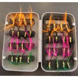 Captain 3452 Trout Fly Sinek Assortment Alabalık Yemi 32li Mix Set - Captain