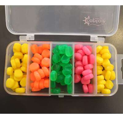 Captain 3496 Pop Corn Silikon Sazan Yemi 100lü Kutuda Color:Mix - 2