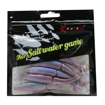 Captain 3516 Pukka Shad 9cm 7gr Levrek Silikonu 5li Paket Suni Yem - 6