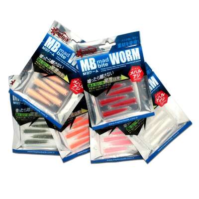 Captain 3518 Mad Bite Earth Worm 4 cm Aromalı LRF Silikon Yem 8li Set - 1