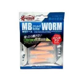 Captain 3518 Mad Bite Earth Worm 4 cm Aromalı LRF Silikon Yem 8li Set - 3
