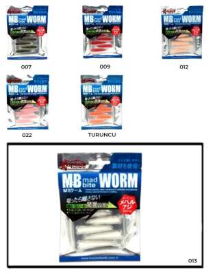 Captain 3518 Mad Bite Earth Worm 4 cm Aromalı LRF Silikon Yem 8li Set - 4