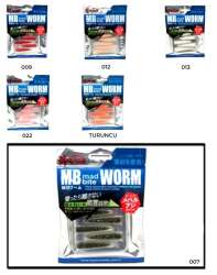 Captain 3518 Mad Bite Earth Worm 4 cm Aromalı LRF Silikon Yem 8li Set - 7