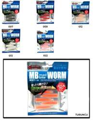 Captain 3518 Mad Bite Earth Worm 4 cm Aromalı LRF Silikon Yem 8li Set - 10