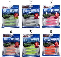 Captain 3520 Mini Worm Floating 5 cm Aromalı LRF Silikon Yem 10lu - Captain