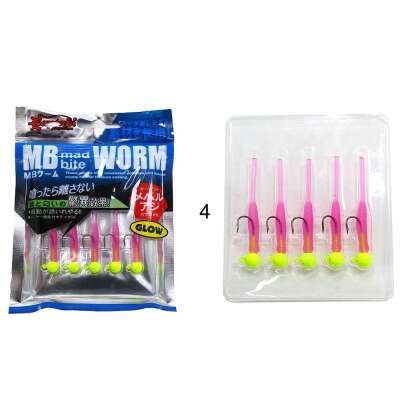Captain 3521 Mini Worm 45cm Jig Headli LRF Silikon Yem 5li SET - 5