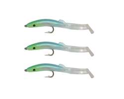 Captain 3526 Eel Fish 5cm Silikon Zargana Suni Yem 3lü Paket - 12