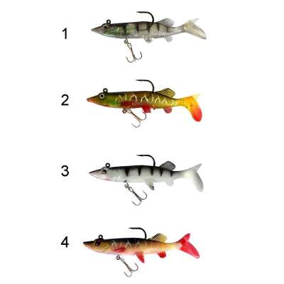 Captain 3547 Steady Pike Soft 12cm Turna Silikonu Suni Balık - 5