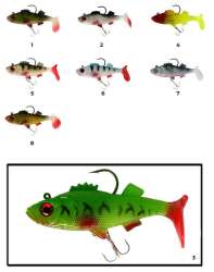 Captain 3549 Bebeto Soft 10cm Levrek Silikonu Suni Balık - 12