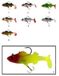 Captain 3549 Bebeto Soft 10cm Levrek Silikonu Suni Balık - 13