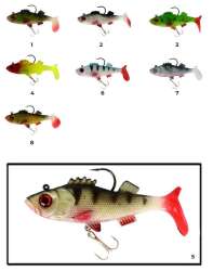 Captain 3549 Bebeto Soft 10cm Levrek Silikonu Suni Balık - 14