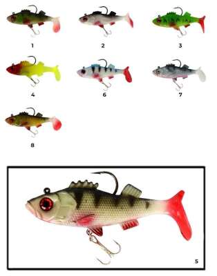 Captain 3549 Bebeto Soft 10cm Levrek Silikonu Suni Balık - 14